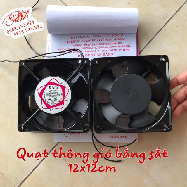 Quạt thông gió bằng sắt 220v-240v (12cmx12cm)(tốt)