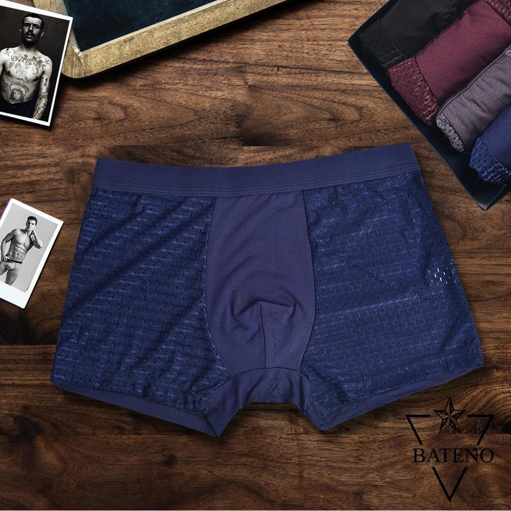 Combo 4 quần sịp ĐÙI nam thông hơi hàng đẹp mặc cực thích