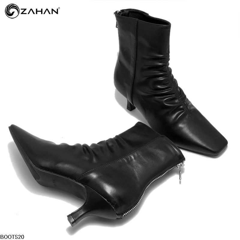 Boots nữ, 5cm, mũi vuông, nhún Boots20