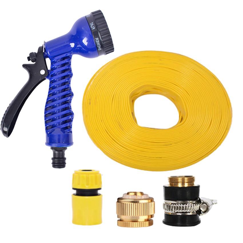 Bộ dây và vòi xịt tăng áp lực nước,rửa xe, tưới cây 20m  206843