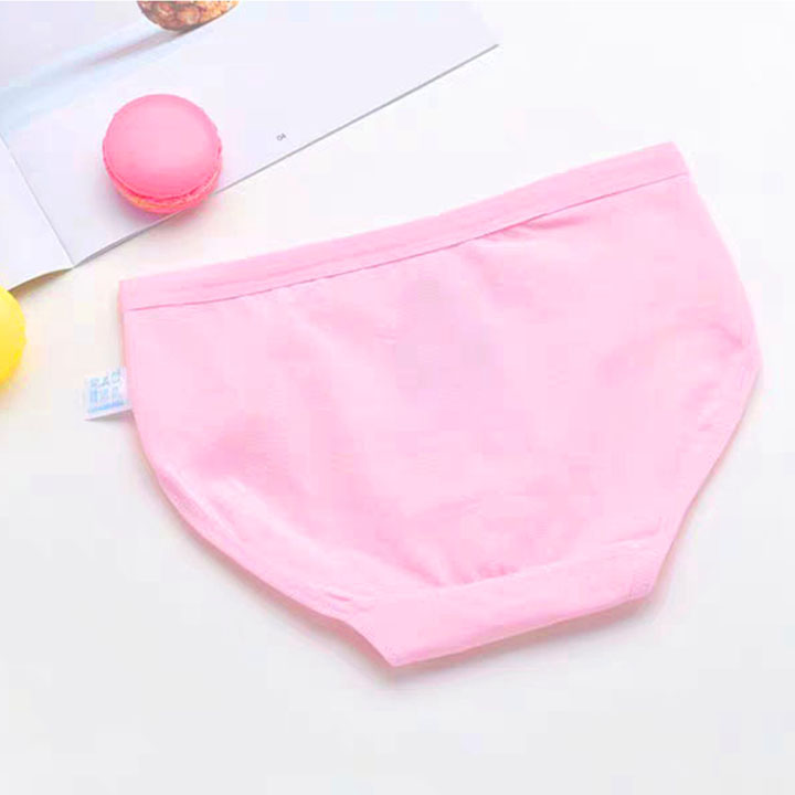 Quần chip tam giác cho bé gái 2-12 tuổi chất cotton mềm thoáng khí co giãn tốt họa tiết hình gấu đáng yêu  – SC019