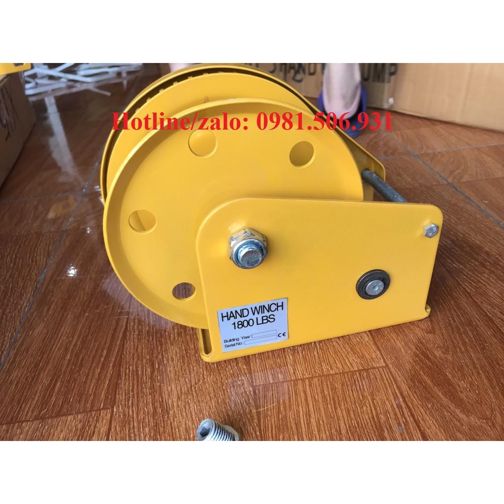 Tời quay tay vàng không cáp 1800LBS - 816kg