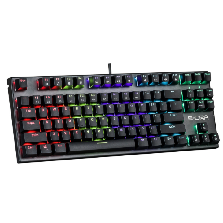 Bàn Phím Cơ Gaming EDRA EK3087v2 New 2021 - LED Rainbow - Hàng Chính Hãng