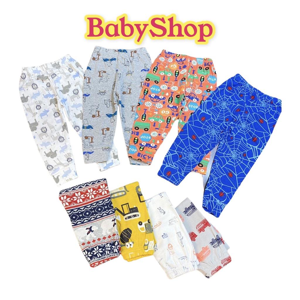 Set 10 quần dài chục cho bé họa tiết dễ thương, chất vải cotton xuất xịn mềm mát co giãn thoải mái