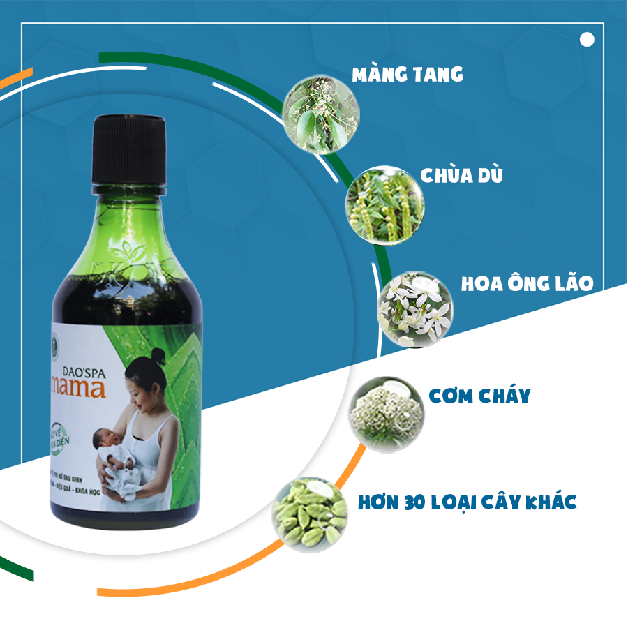 Xông tắm sau sinh Dao'spa Mama 250ml - DK PHARMA