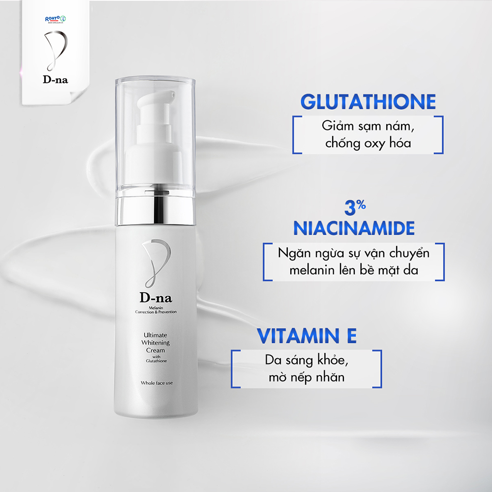 Kem dưỡng trắng toàn diện D-na Ultimate Whitening Cream