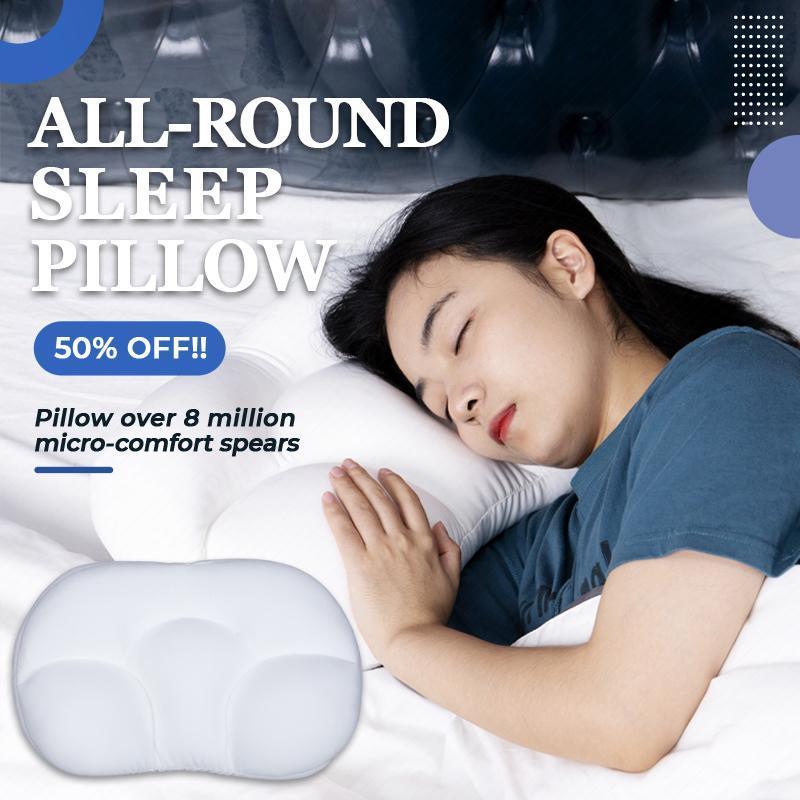 Toàn Gối Ngủ 3D Cổ Micro Airball Gối Giấc Ngủ Sâu Nghiện Đầu Còn Lại Gối Cổ Tặng Có Thể Giặt Gối ốp Lưng Có