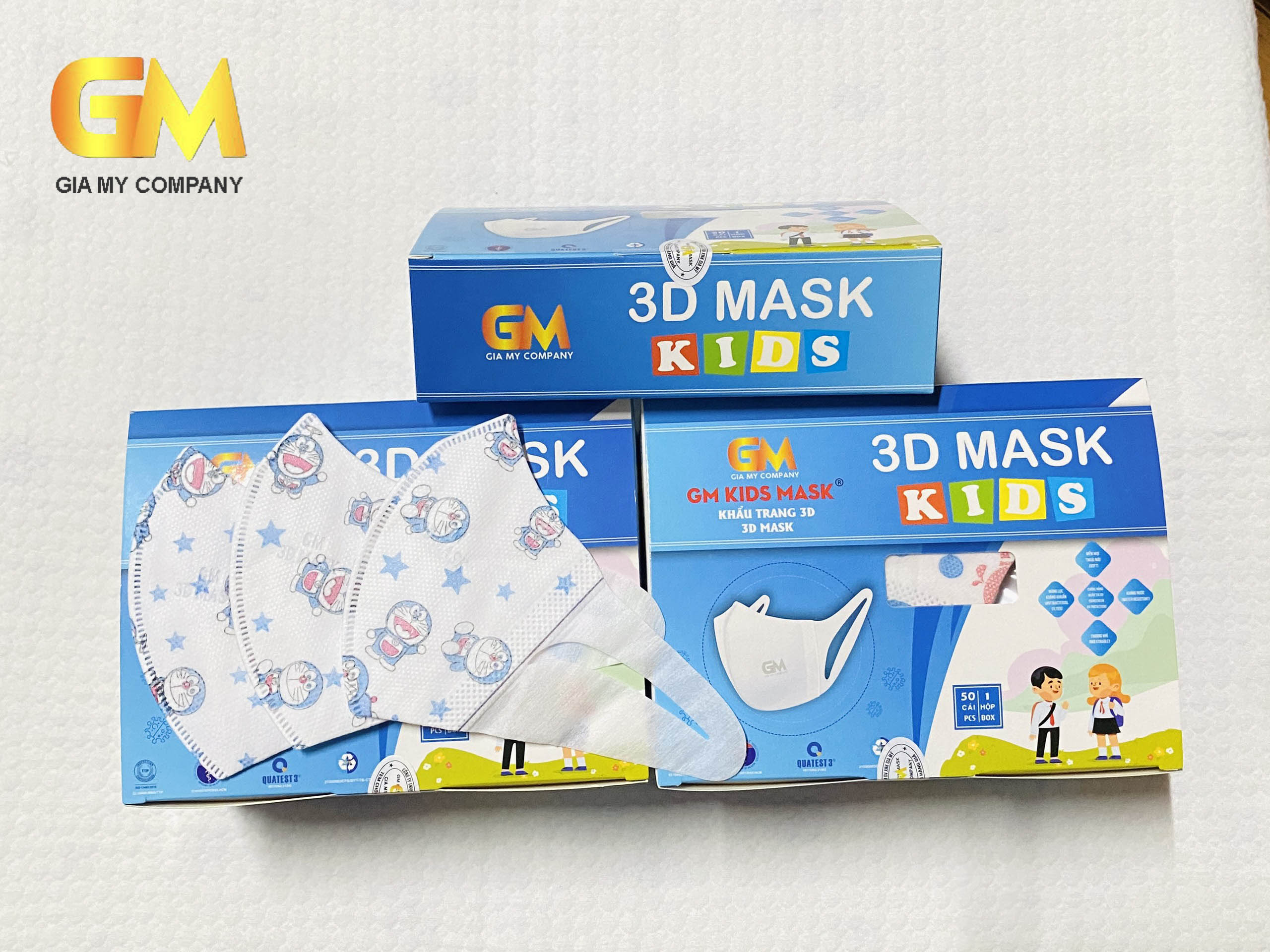 Khẩu trang 3D Mask Trẻ em Gia Mỹ hộp 50 cái