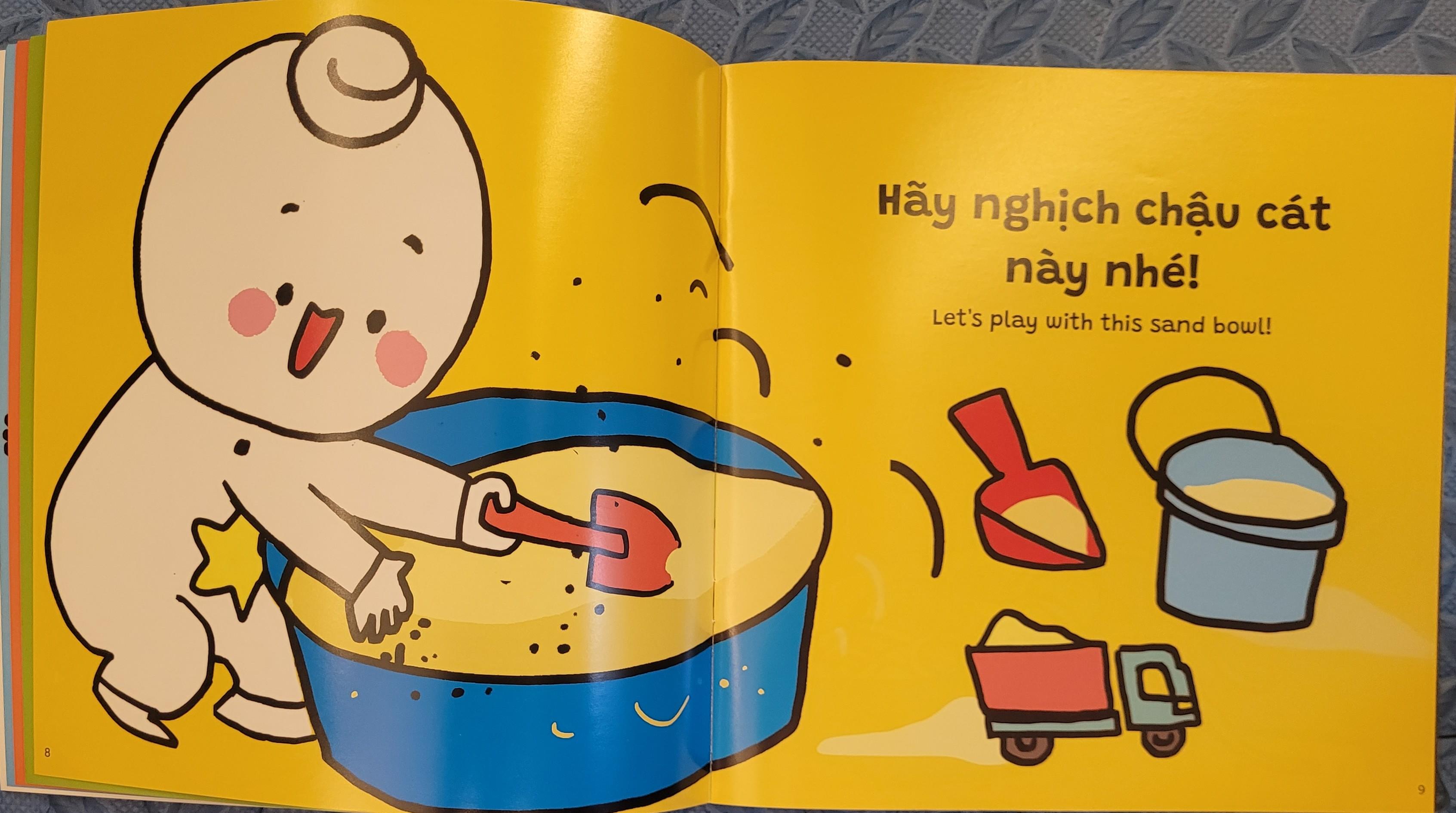 Sách Ehon Miu Bé Nhỏ Phần 4 Song Ngữ - Miu Bé Nhỏ Đừng Lãng Phí Đồ Ăn Nhé