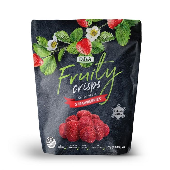 Dâu Tây Sấy Giòn Fruity Crisps Strawberries DJ&amp;A