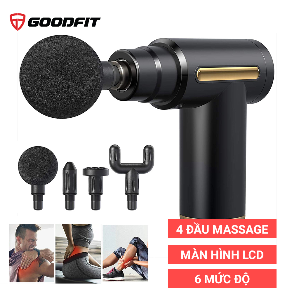 Máy mát xa cầm tay mini Massage Gun GoodFit GF212MG