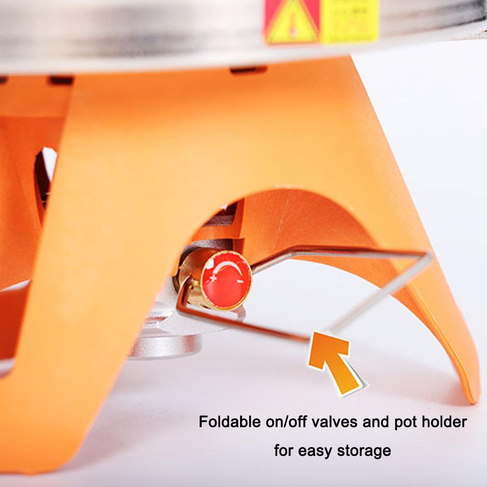 Outdoor Camping Metal Stoves Portable Picnic Barbecue Furnace Windproof Integrated Outdoor Cooking Accessory