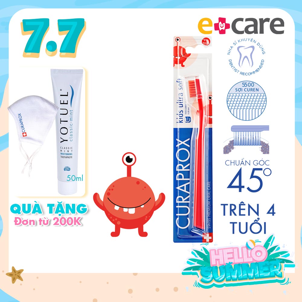 Bàn chải răng trẻ em Curaprox CS Kids 5500 Ultra Soft