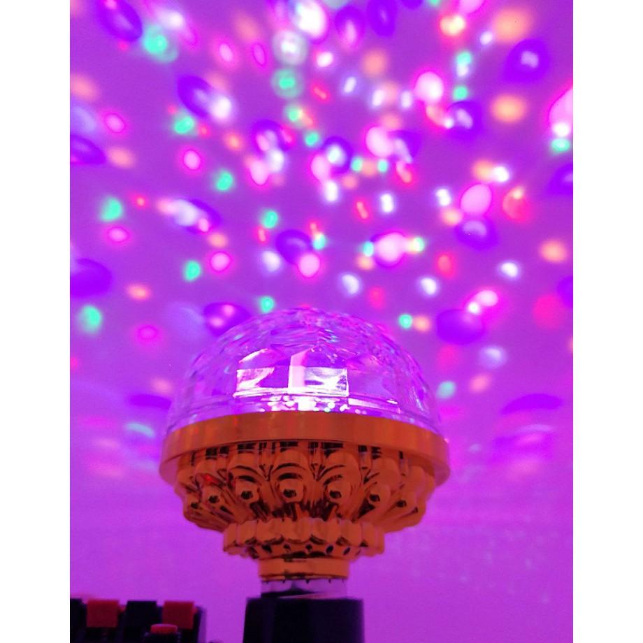 ĐÈN LED VŨ TRƯỜNG SÂN KHẤU MINI XOAY TẶNG KÈM ĐUI E27