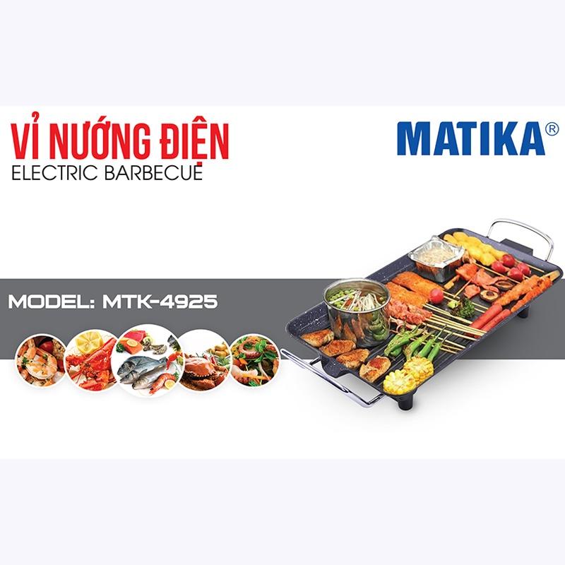 Bếp Nướng Điện MATIKA 1500W MTK-4925 - Hàng chính hãng