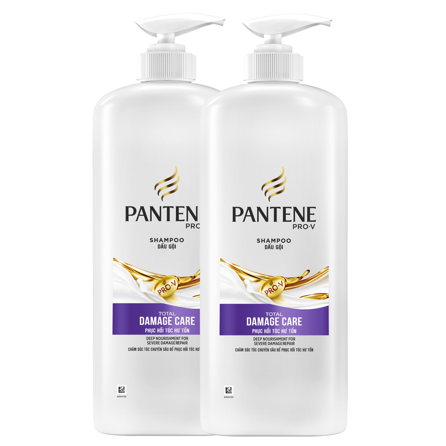 Combo 2 Dầu Gội PANTENE Phục Hồi Chăm Sóc Hư Tổn 1200g/1.2L