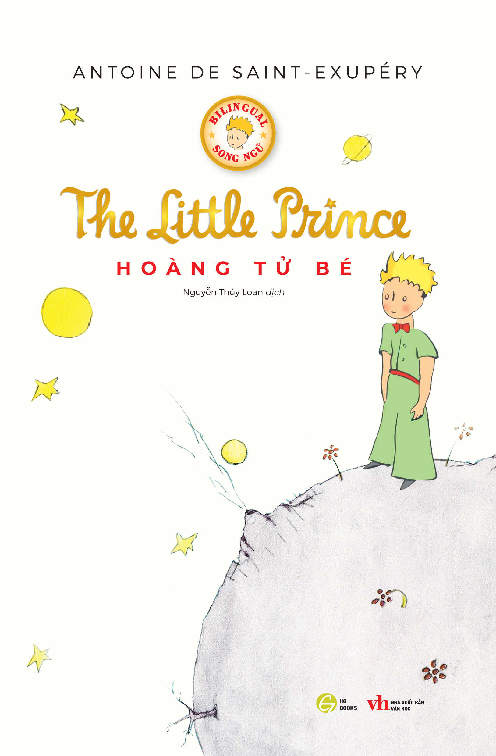 Sách Hoàng Tử Bé song ngữ Việt-Anh - The little prince, truyện song ngữ thiếu nhi, có note từ vựng kèm file nghe - HG Books