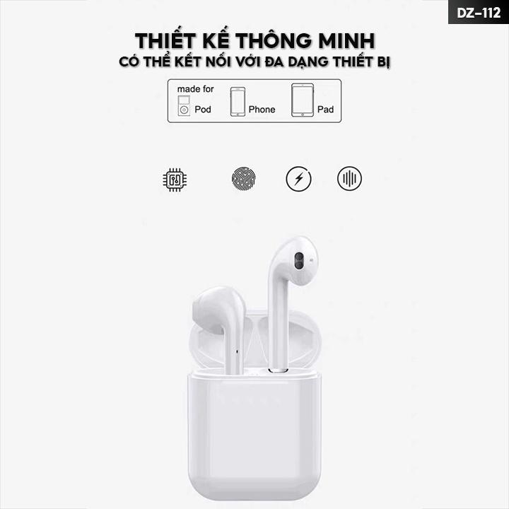 Tai Nghe Bluetooth Không Dây Tự Kết Nối Với Thiết Bị Cảm Ứng Thế Hệ Mới Hợp Dùng Với Tất Cả Các Dòng Điện Thoại DZ-112