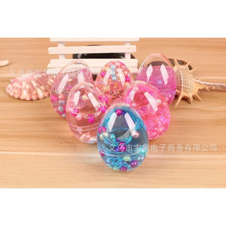 Slime trứng gà charm sao NG0C TRAI kim tuyến nhiều màu đẹp đồ chơi slam squishy