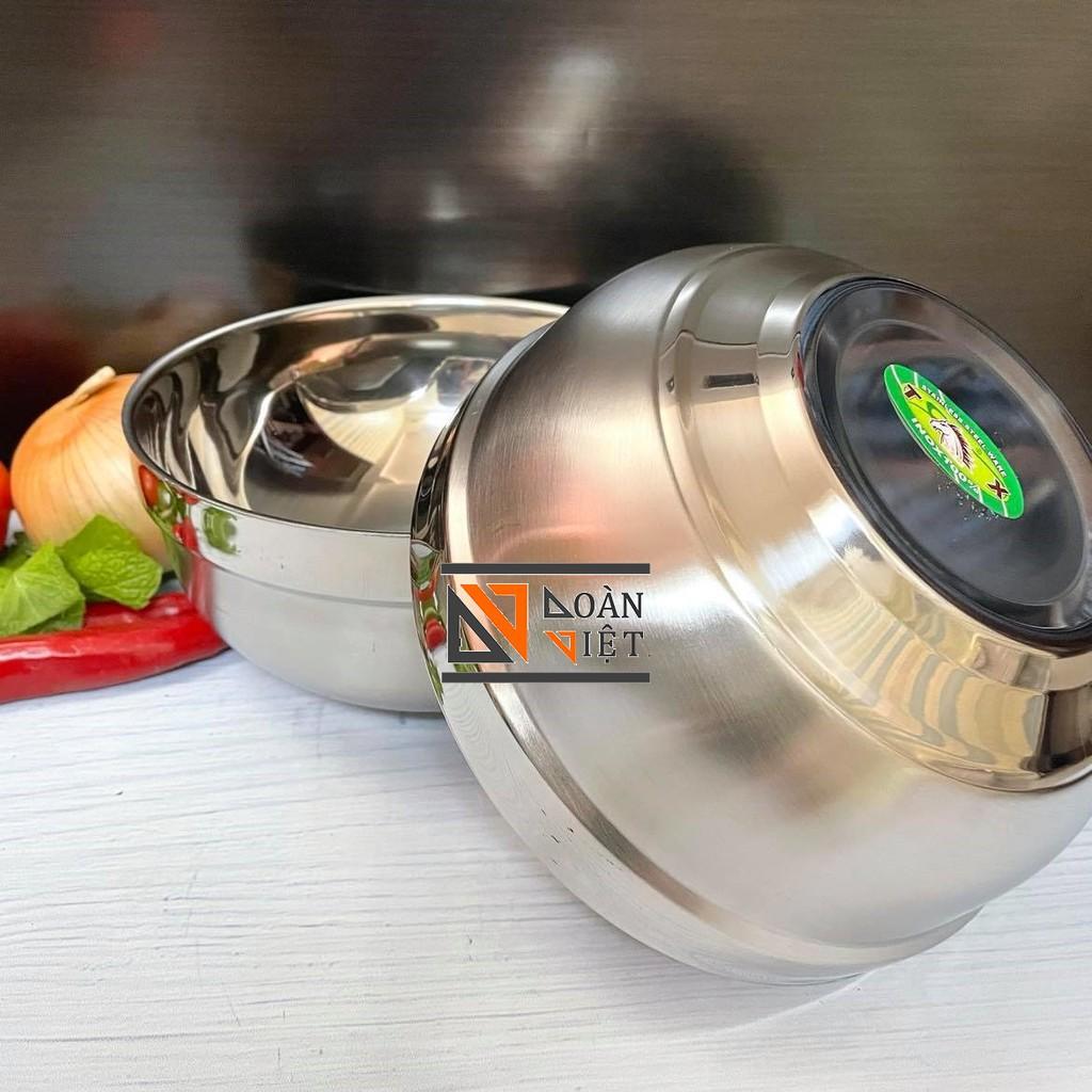 TÔ INOX 2 LỚP CÁCH NHIỆT CAO CẤP - Combo 2 TÔ