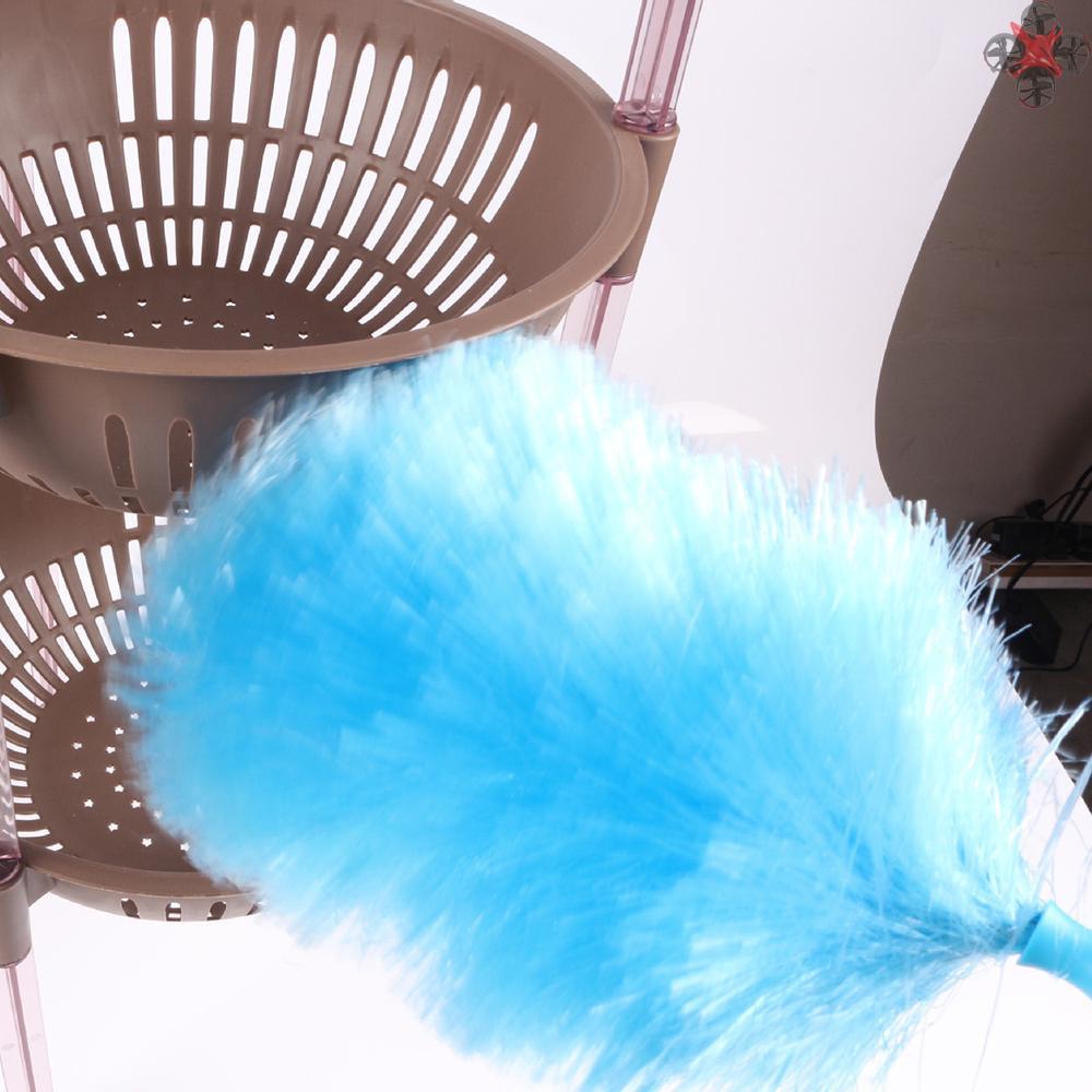 Handheld Battery Operated Electric Spin Duster Feather Duster Retractable Microfiber Cleaning Brush Hand Dust Duster Brush Dust Removal Tool with 2 Brush Head