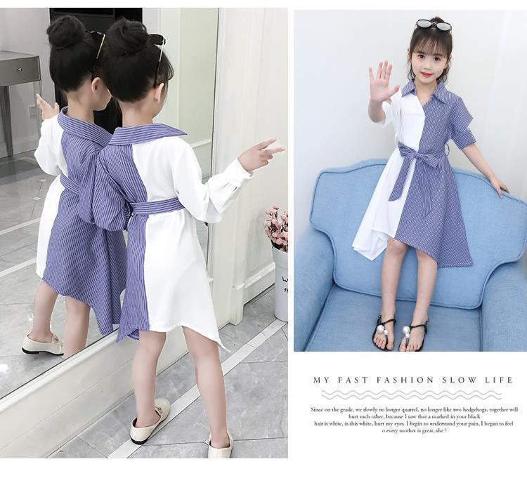 DONGSHOP Cô gái mùa xuân và mùa thu ngắn tay váy 2023 Hàn Quốc phiên bản sinh viên Trung Quốc thời trang công chúa váy thời trang