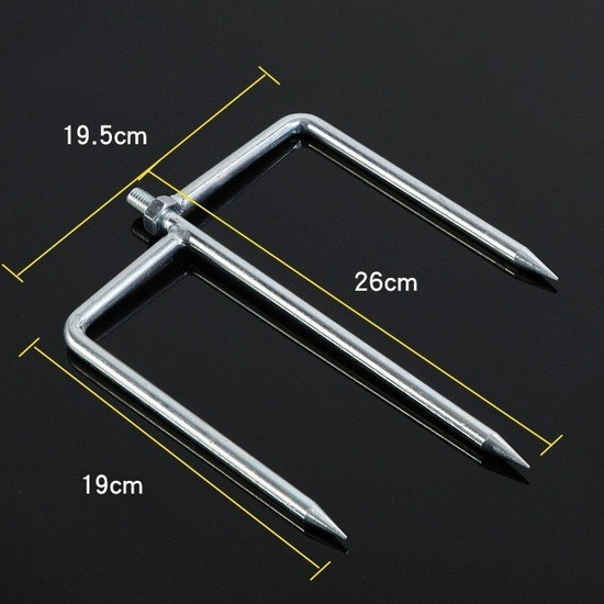 Chân Cắm Ô kim loại chắc chắn dài 26cm, gấp gọn đơn giản