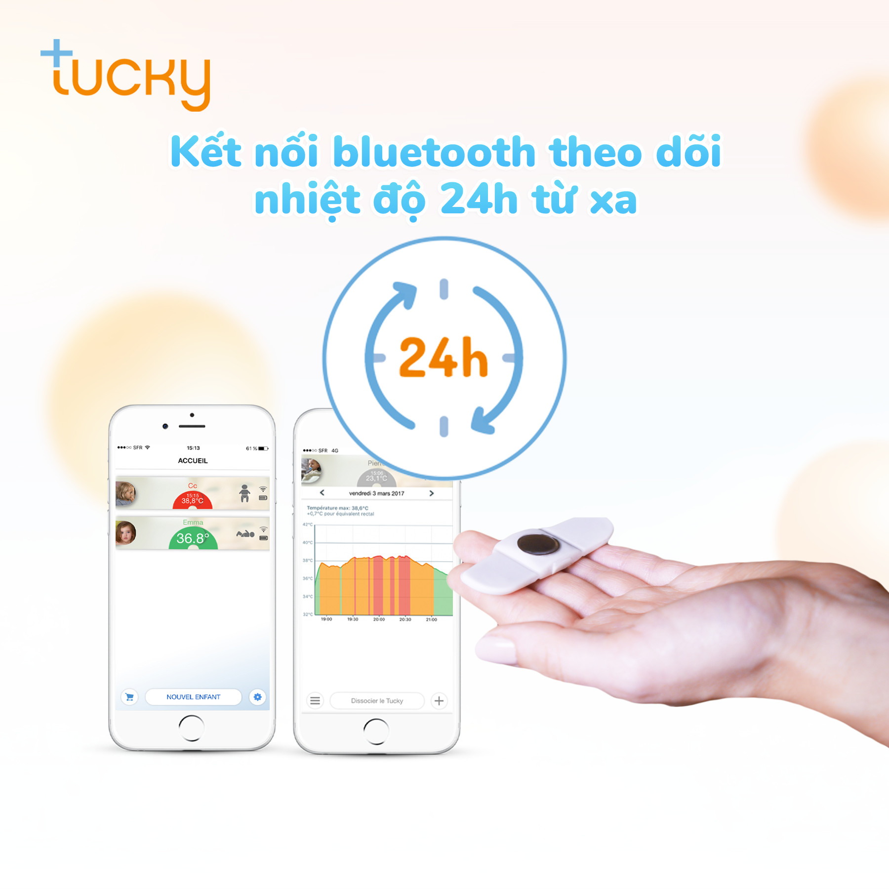 Nhiệt kế thời gian thực TUCKY