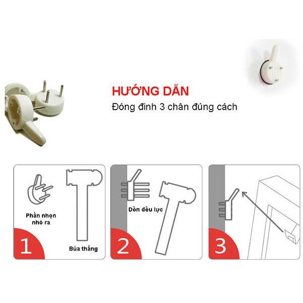 Combo 50 đinh ba chân chuyên dụng treo khung ảnh không cần khoan tường