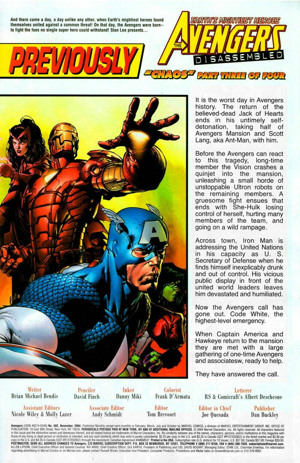 Avengers Disassembled chapter 3 3