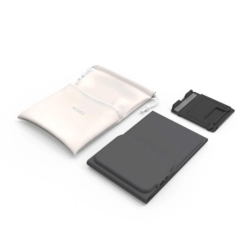 Bàn Phím Gập Gọn Di Động Bluetooth Wi WU FMK-05 Có Bàn Di Chuột Kèm Giá Đỡ Cho Laptop, Máy Tính Bảng, Điện Thoại - hàng chính hãng