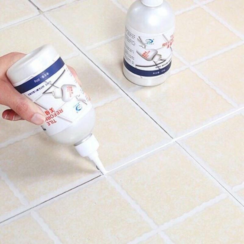 Sơn Kẻ Chỉ Gạch Màu Trắng TILE REFORM Chai 280ml Tiện Dụng H217