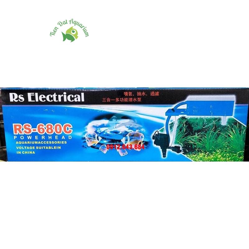 RS 680, 25W - Máy lọc nước bể cá, hút cặn bể cá, hút phân cá siêu sạch,dòng chảy 1500L/Hr, tích hợp sẵn máy bơm nước + m