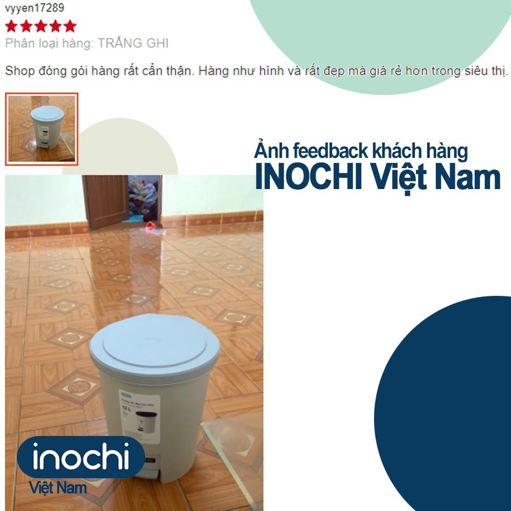 Thùng Rác -Sọt Rác Nhựa Đạp Chân Nắp Tròn INOCHI Làm Sọt Rác Văn Phòng Đựng Rác Gia Đình Trong Nhà THRT