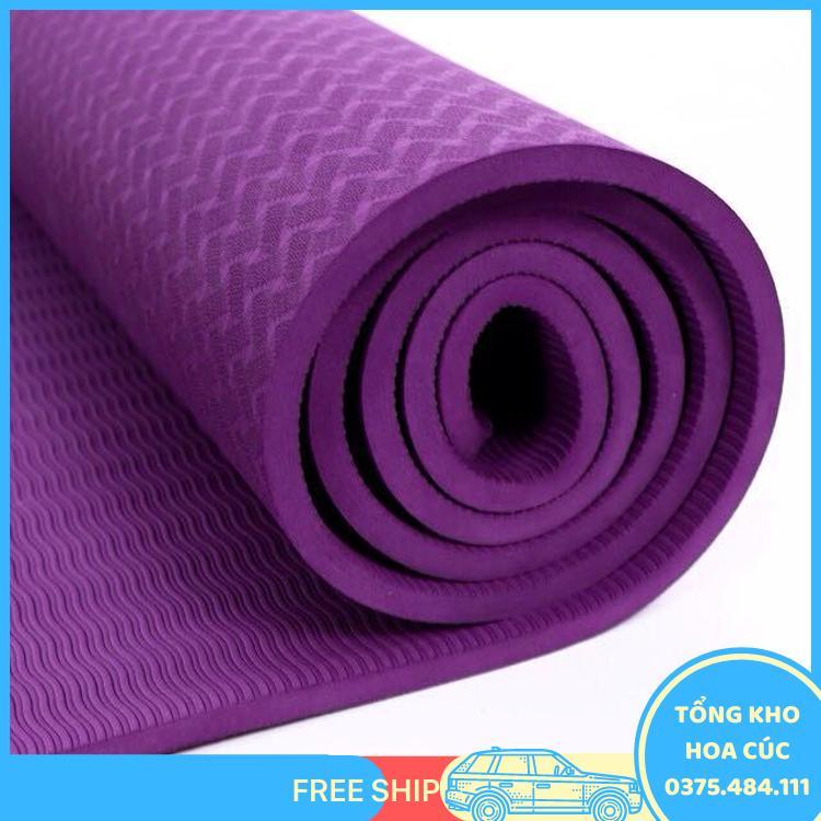 Combo Thảm Tập Yoga Cao Cấp Tpe 2 Lớp Tặng Kèm Túi Lưới - Màu Ngẫu Nhiên - Vận Chuyển Miễn Phí Toàn Quốc