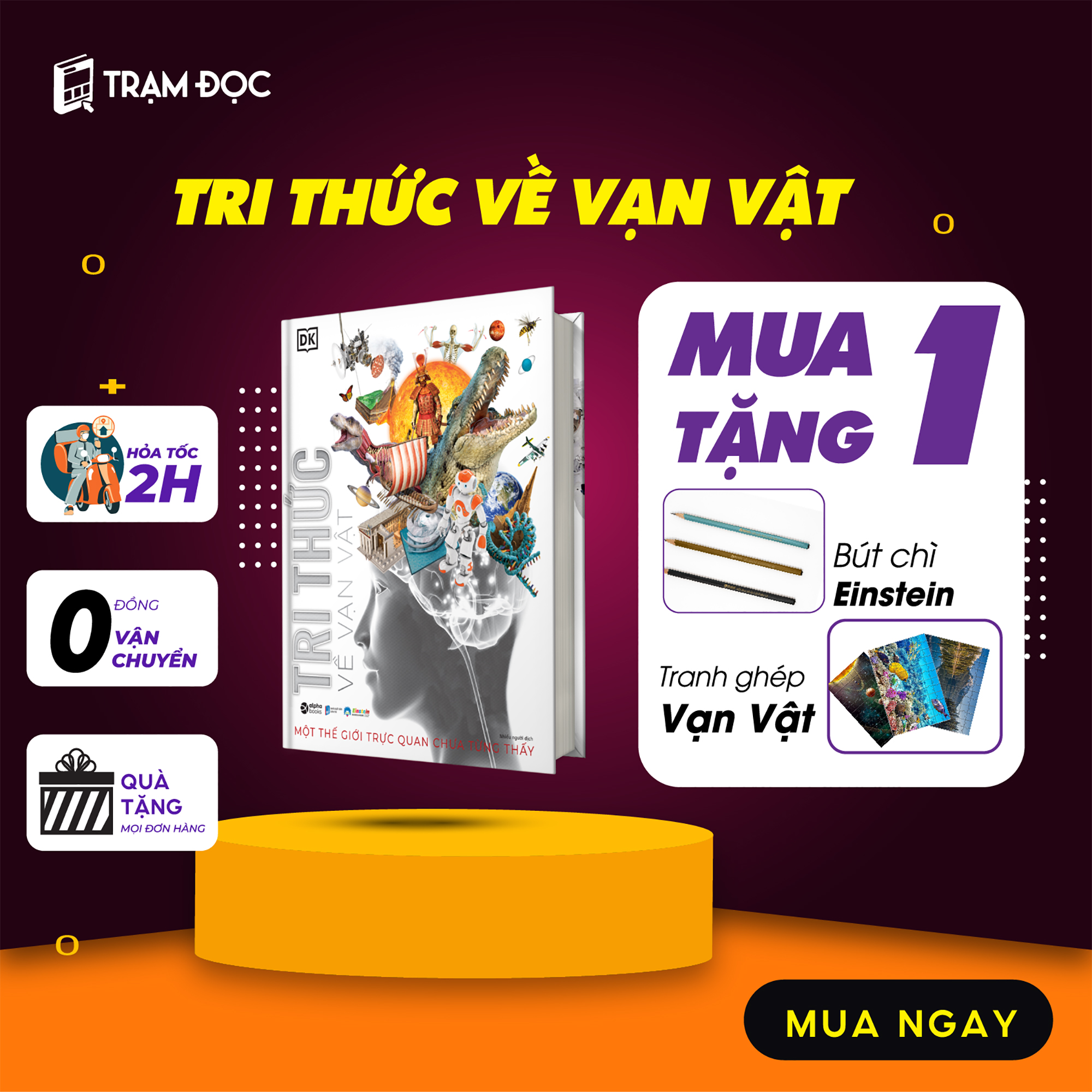 Combo Cùng Trẻ Khám Phá Thế Giới Xung Quanh: Tri Thức Về Vạn Vật + Các Hành Tinh ( Kèm Quà Tặng Độc Quyền )