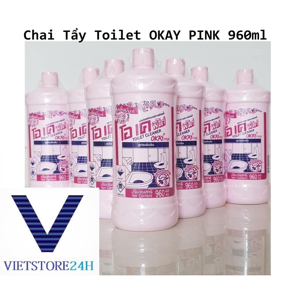 Chai Tẩy Toilet OKAY PINK 960ml