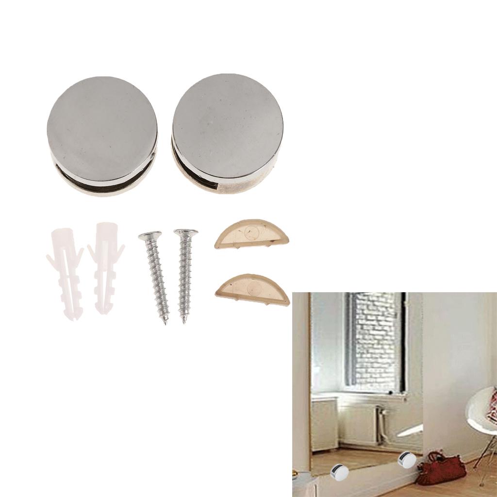 1 Kim Loại Hợp Kim Tròn Gương Gắn Giá Đỡ Kẹp Bộ Kẹp Chân Đế