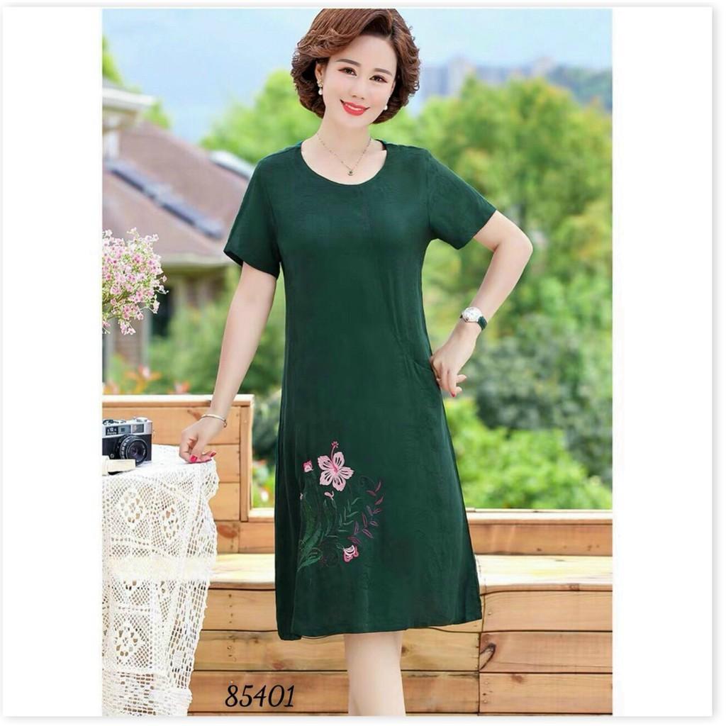 ĐẦM THÊU HOA,HỌA TIẾT TRƠN NHƯNG KHÔNG KẾM PHẦN SANG TRỌNG MẪU MỚI NHẤT HIỆN NAY