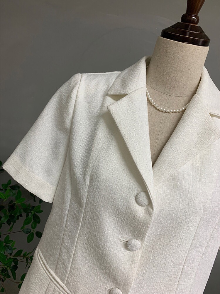 Áo vest nữ tay cộc chất liệu dạ cao cấp sang trọng áo blazer nữ chiết eo vô cùng tôn dáng phù hợp đi làm đi chơi