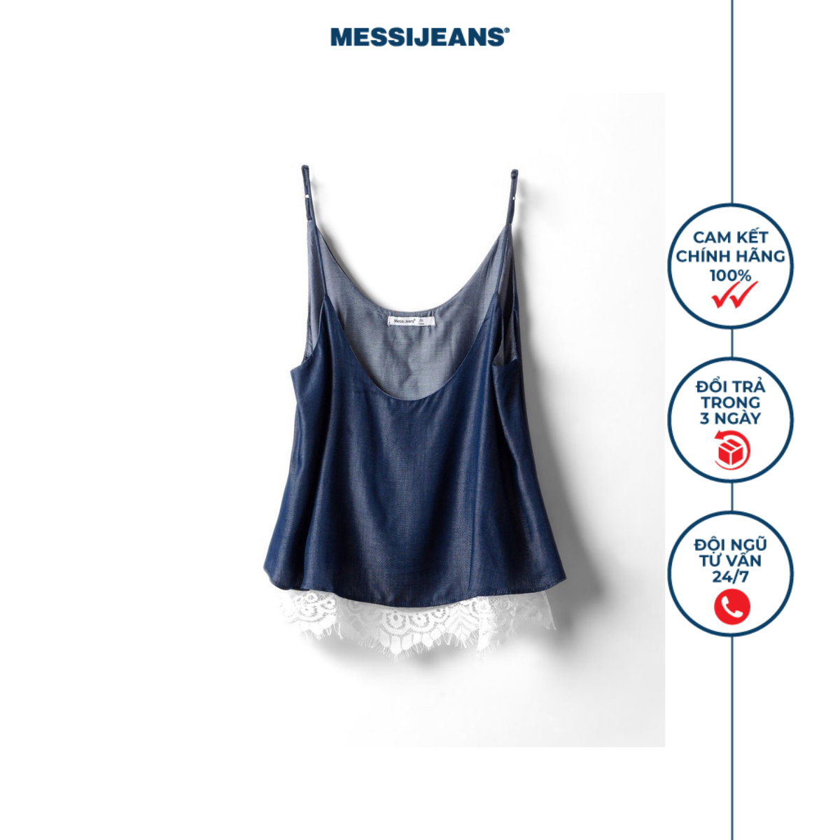 Áo 2 dây viền ren MESSI SSW-497-18 (Fashion)