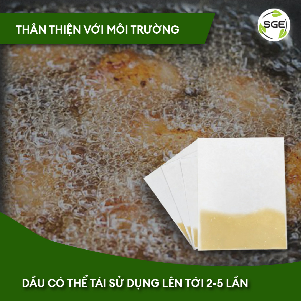 Giấy Lọc Dầu / Giấy Thấm Dầu OF01. Tiết Kiệm Và Hiệu Quả, Tránh Cặn Đen. Sản Xuất Theo TCTP Không Độc Hại. Hàng Nhập Khẩu Chính Hãng SGE Thailand