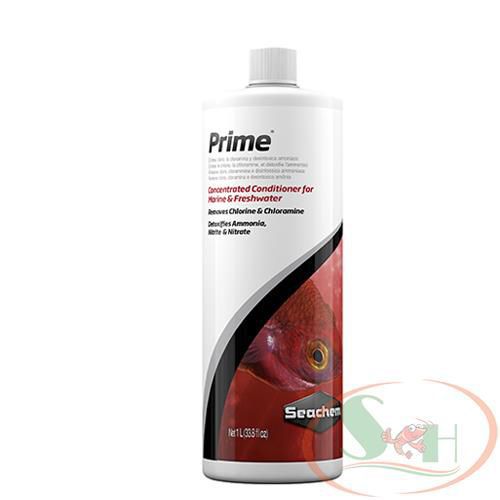 Xử lý nước Seachem Prime 100ml, 250ml, 500ml, 1L, 2L khử độc clo nước mới giảm stress bể thủy sinh cá tép