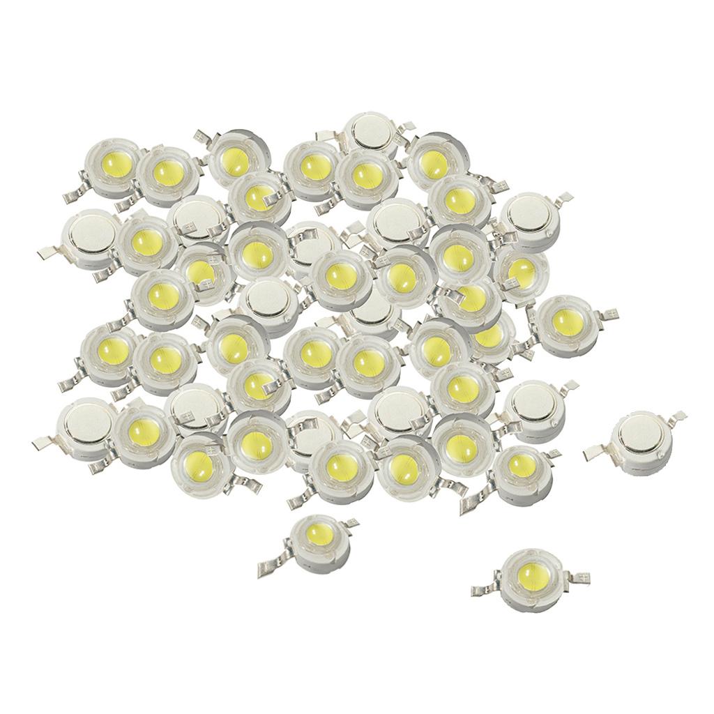 50 Cái 1W Cao Cấp SMD LED Chip COB Đèn Hạt Đèn LED Trắng Diode