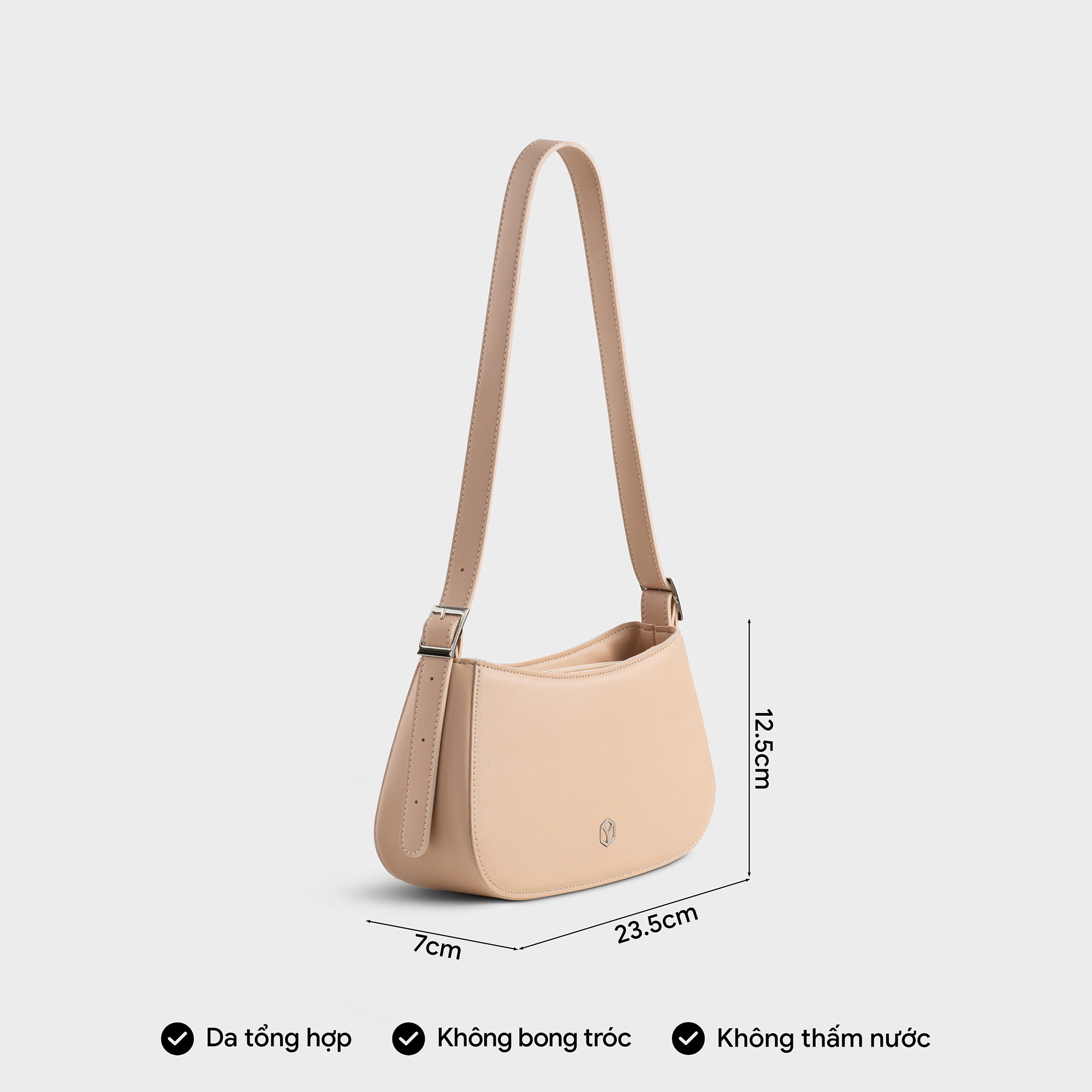 Túi Yuumy ( Thời trang nữ kiểu dáng basic size 24 - Túi đeo vai da Seasand YN228 )