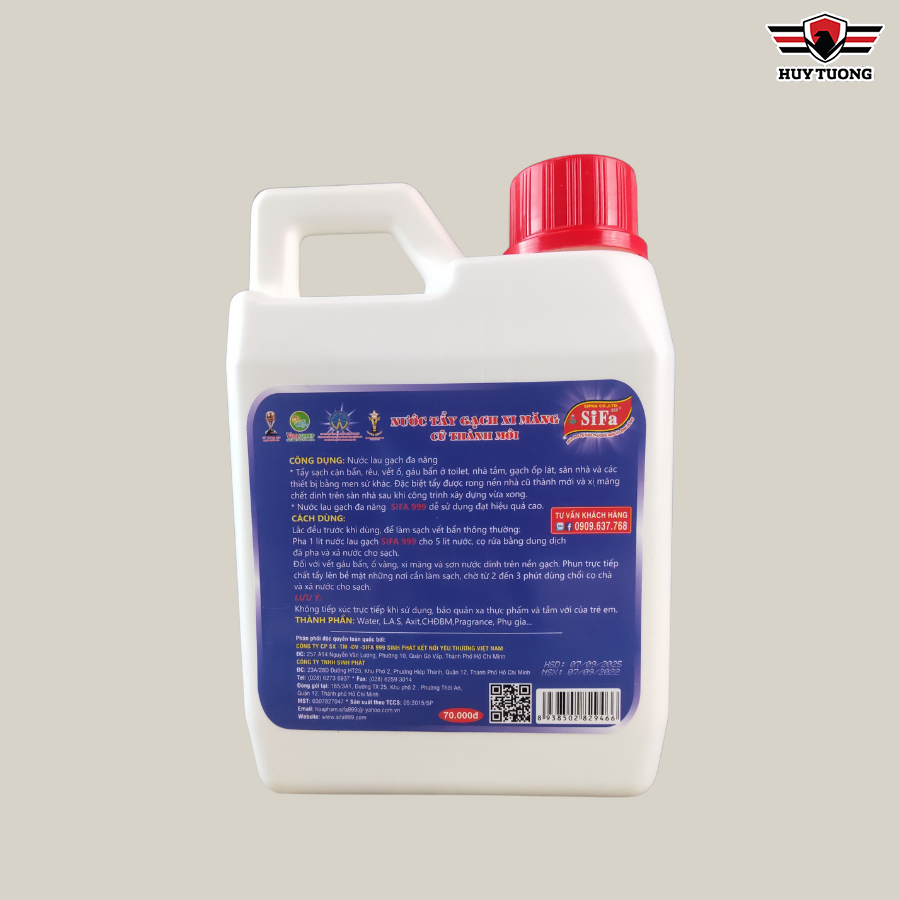 Nước tẩy xi măng Sifa , nước tẩy gạch vệ sinh nhà cửa cao cấp