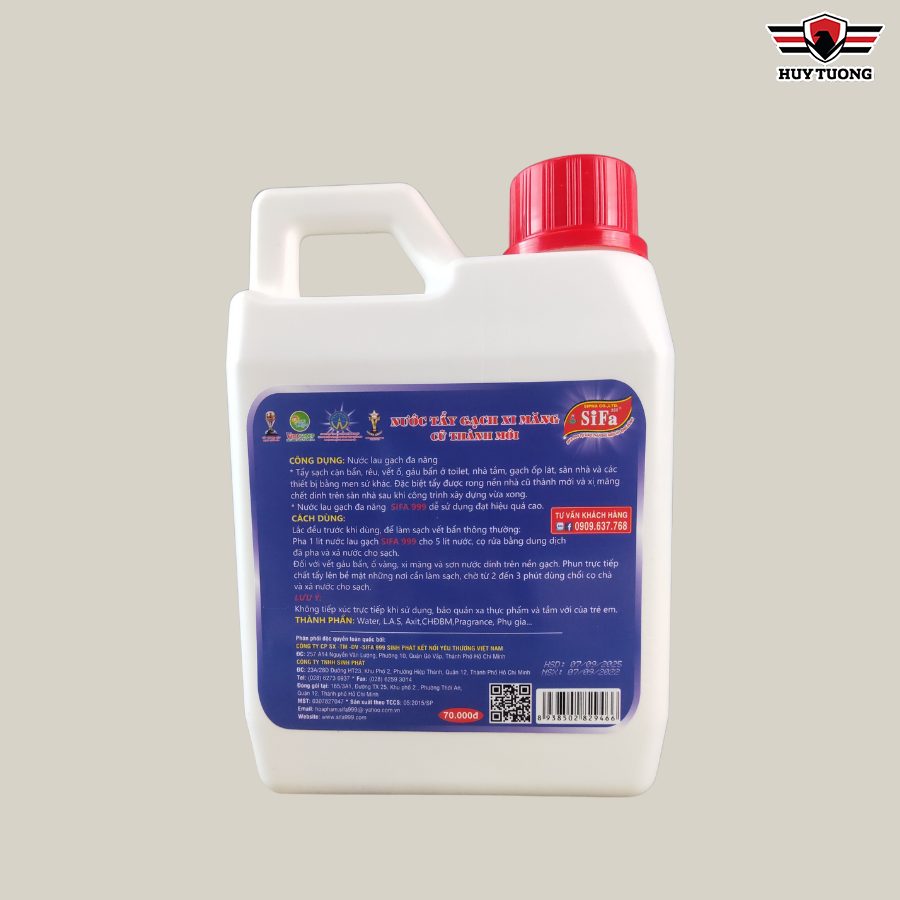 Nước tẩy gạch xi măng sifa 1.2L cũ thành mới cao cấp - tẩy trên nhiều chất liệu siêu nhanh siêu mạnh 