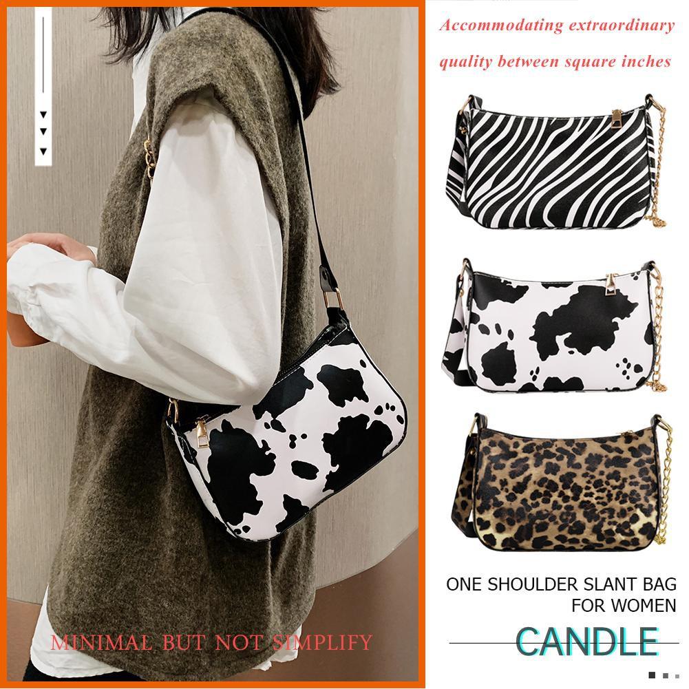 Túi Đeo Dưới Cánh Tay Chất Liệu Da Pu Họa Tiết Động Vật