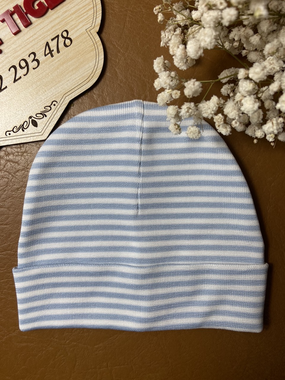 Nón vải sơ sinh cotton trơn cao cấp mịn mát cho bé từ 0-6 tháng