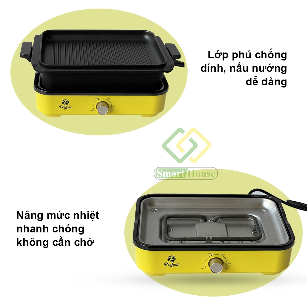 Nồi Điện Đa Năng 3in1 Perfekt PE0220 Hàng Chính Hãng